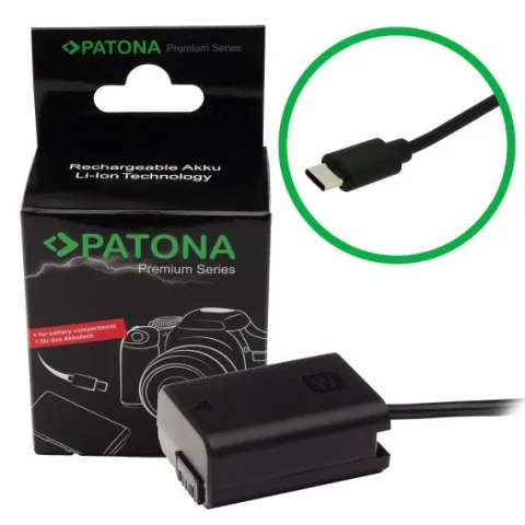 PATONA Adapter Dummy USB-C NP-FW50