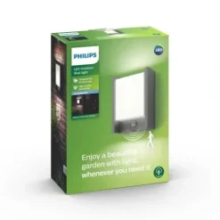 PHILIPS Kinkiet Ogrodowy Elewacyjny LED Lampa z czujnikiem 6W 4000K ARBOUR