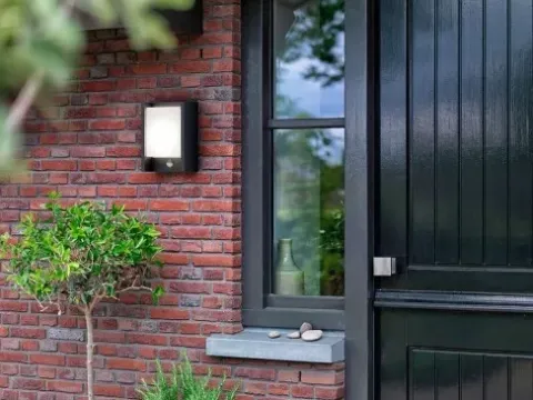 PHILIPS Kinkiet Ogrodowy Elewacyjny LED Lampa z czujnikiem 6W 4000K ARBOUR