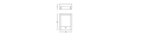 PHILIPS Kinkiet Ogrodowy Elewacyjny LED Lampa z czujnikiem 6W 4000K ARBOUR