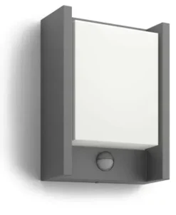 PHILIPS Kinkiet Ogrodowy Elewacyjny LED Lampa z czujnikiem 6W 4000K ARBOUR