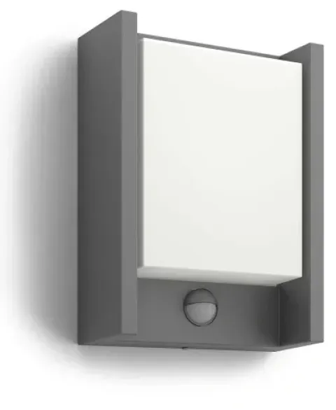 PHILIPS Kinkiet Ogrodowy Elewacyjny LED Lampa z czujnikiem 6W 4000K ARBOUR