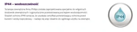 PHILIPS KINKIET OGRODOWY NIGHTINGALE myGarden STAL NIERDZEWNA