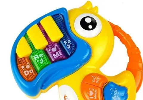 Pianinko Organki Do Re Mi Papuga Żółte
