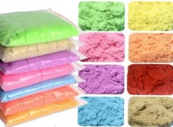 Piasek Kinetyczny 5KG Piaskownica Basen Foremki Zestaw XXL WYBIERZ KOLORY