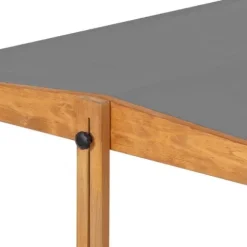 Piaskownica zamykana z ławkami i daszkiem 120x120 cm drewno iglaste impregnowana