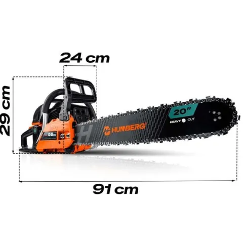 Piła spalinowa łańcuchowa pilarka do drewna 16" Humberg HM-662 + olej