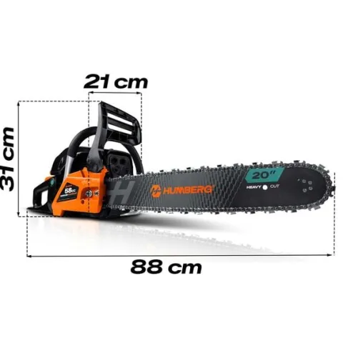 Piła spalinowa łańcuchowa pilarka do drewna 16" Humberg HM-660 + olej