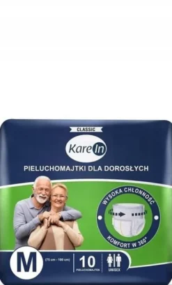 PIELUCHOMAJTKI PAMPERSY DLA DOROSŁYCH KAREIN CLASSIC M 30 SZTUK