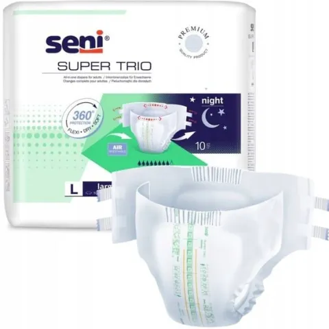 PIELUCHOMAJTKI SENI SUPER TRIO L DLA DOROSŁYCH NA NOC 10szt. NA RZEPY