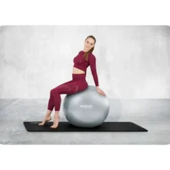 Piłka do ćwiczeń 65 cm NS-951 srebrna