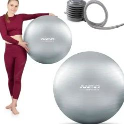 Piłka do ćwiczeń 65 cm NS-951 srebrna