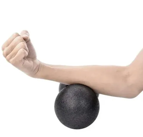 Piłka podwójna piłeczka do masażu roller mięśni silikon bardzo twarda 13cm