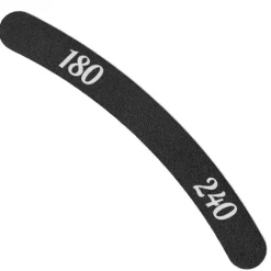 Pilnik do paznokci dwustronny banan czarny 180/240