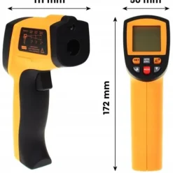 PIROMETR TERMOMETR LASEROWY BEZDOTYKOWY NA PODCZERWIEŃ EMISYJNOŚĆ -50 +750