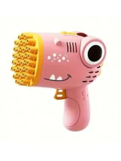 Pistolet do baniek mydlanych krokodyl różowy