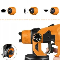 Pistolet Do Malowania Ścian Elektryczny Agregat Malarski 3 Dysze 70DIN 550w