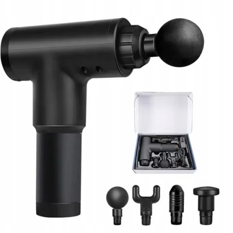 PISTOLET DO MASAŻU MOCNY MASAŻER DO CIAŁA PLECÓW MASSAGE GUN PRO AKUMULATOR