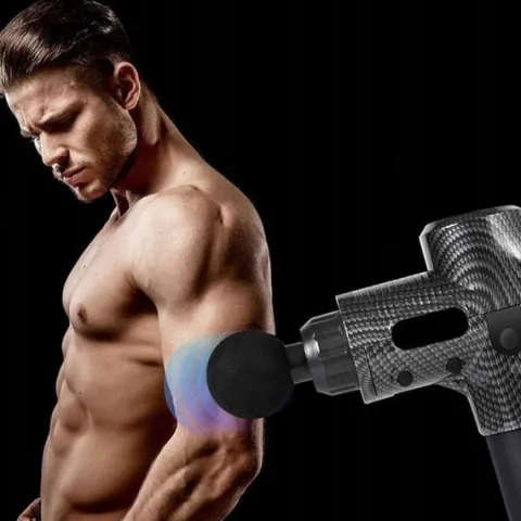PISTOLET DO MASAŻU PLECÓW CIAŁA MASSAGE GUN PRO+ GŁOWICA PODGRZEWANA DO 61C