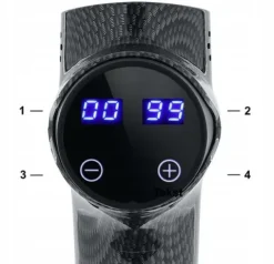 PISTOLET DO MASAŻU PLECÓW CIAŁA MASSAGE GUN PRO+ GŁOWICA PODGRZEWANA DO 61C