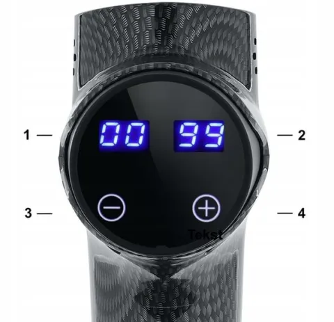 PISTOLET DO MASAŻU PLECÓW CIAŁA MASSAGE GUN PRO+ GŁOWICA PODGRZEWANA DO 61C