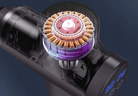 PISTOLET DO MASAŻU PLECÓW CIAŁA MASSAGE GUN PRO+ GŁOWICA PODGRZEWANA DO 61C