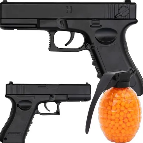 Pistolet metalowy na kulki plastikowe 6mm ASG imitacja MPK-C7 + 800 kulek