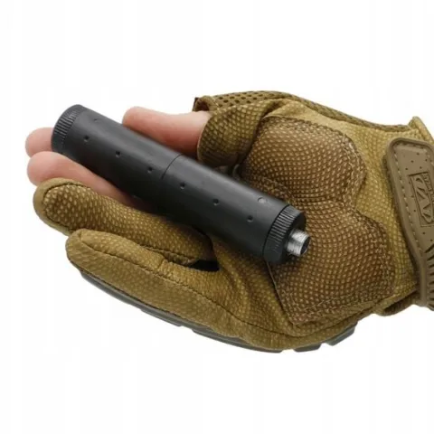 PISTOLET NA KULKI PLASTIKOWE GLOCK METAL Z TŁUMIKIEM ASG 6mm GRATIS KULKI