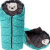 Śpiworek do wózka 4w1 BEAR MINT-GREY