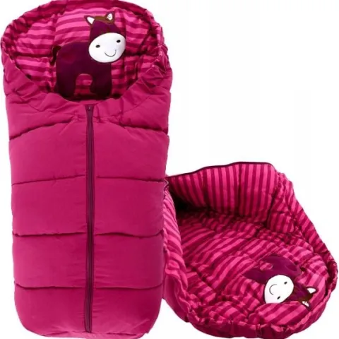 Śpiworek do wózka 4w1 COW BURGUNDY
