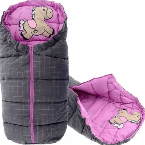 Śpiworek do wózka 4w1 HORSE GREY-PURPLE