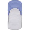 Śpiworek do wózka 4w1, śpiwór do sanek, gondoli z torbą 90 cm szaro-niebieski