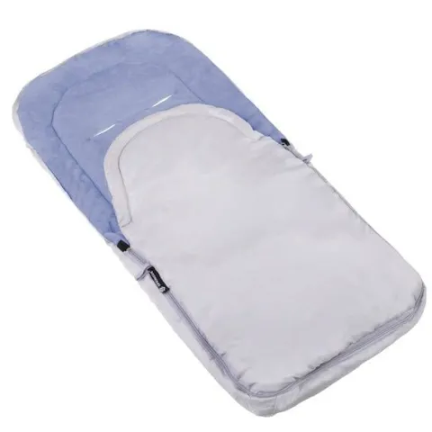 Śpiworek do wózka 4w1, śpiwór do sanek, gondoli z torbą 90 cm szaro-niebieski