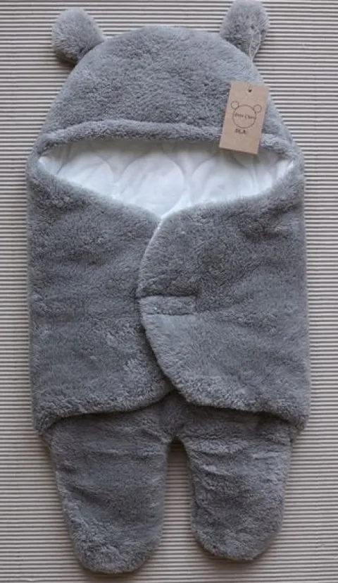 Śpiworek otulacz Petit Ours szary 0-6 miesięcy