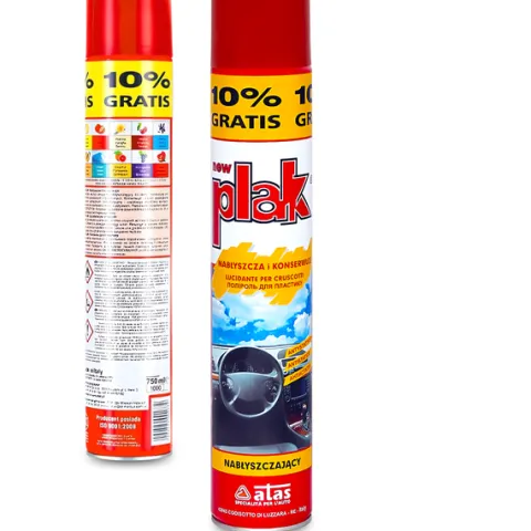 PLAK WIŚNIA Nabłyszczający spray do kokpitu 750 ml Wiśniowy Atlas