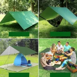 PLANDEKA NA HAMAKI, PLANDEKA NAMIOTOWA, SCHRONIENIE, MATA POD NAMIOT, 3X3M