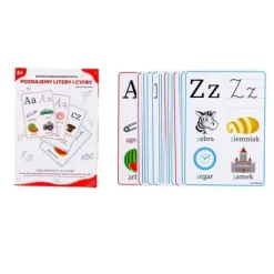 PLANSZE EDUKACYJNE - POZNAJEMY LITERY I CYFRY - DUŻY ZESTAW - LearnHow