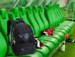 PLECAK SZKOLNY TORNISTER MŁODZIEŻOWY POJEMNY CZARNY DLA CHŁOPCA KL. 1-3