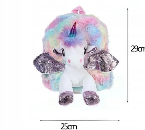 Pluszowy plecak jednorożec przedszkole unicorn