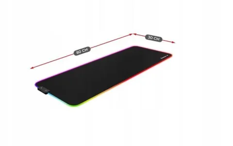 Podkładka pod MYSZ KLAWIATURĘ Huzaro Mousepad 1.0 XL RGB