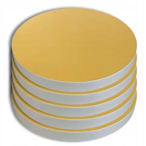 PODKŁAD POD TORT 20 cm ZŁOTY ZESTAW