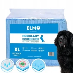Podkłady higieniczne MATY dla psa zwierząt ELMO CHŁONNE 90x60cm XL 50szt.