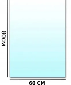 Podstawa szklana hartowana - szyba pod Piec lub Kominek 80x60 cm