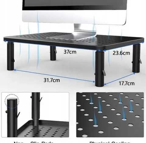 PODSTAWKA POD MONITOR DRUKARKE LAPTOPA Z SZUFLADĄ