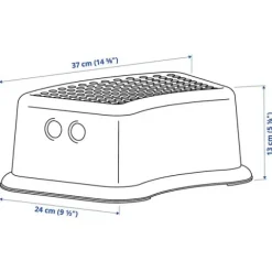 Podstawka podnóżek podest stopień antypoślizgowy dla dziecka 13cm do 35kg IKEA