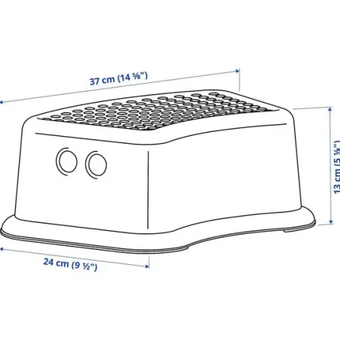 Podstawka podnóżek podest stopień antypoślizgowy dla dziecka 13cm do 35kg IKEA