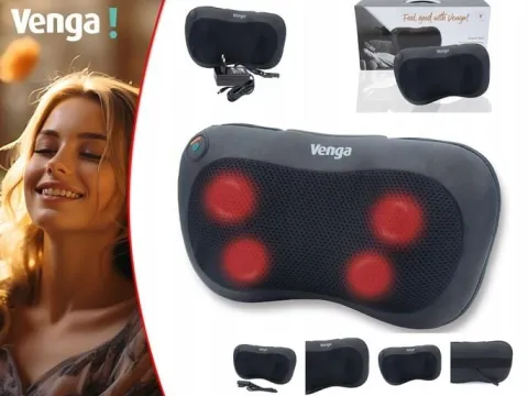 Poduszka masująca Masażer SHIATSU WĘZŁY MASUJĄCE PODCZERWIEŃ 2 TRYBY VENGA