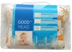 Poduszka ortopedyczna dla niemowląt na płaską główkę Good Head | Forest | M
