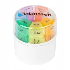 Pojemnik Kasetka tygodniowa na leki Balanssen 7dni x 4 przegródki na dobę