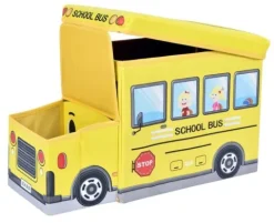 Pojemnik na zabawki Autobus żółty